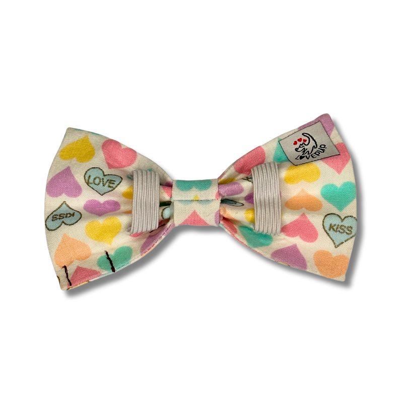 Candy Hearts Bow Tie